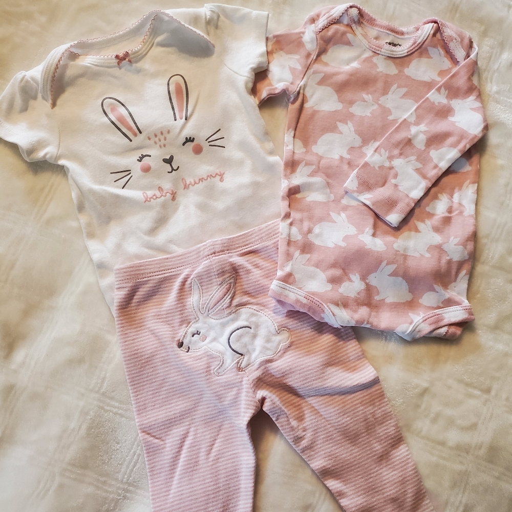 Carter's bunny outfit 6 month baby girl
